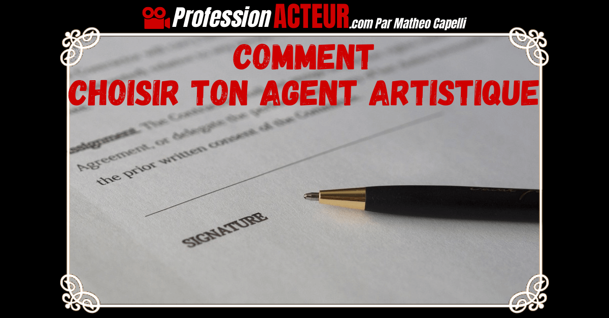 agent artistique acteur debutant